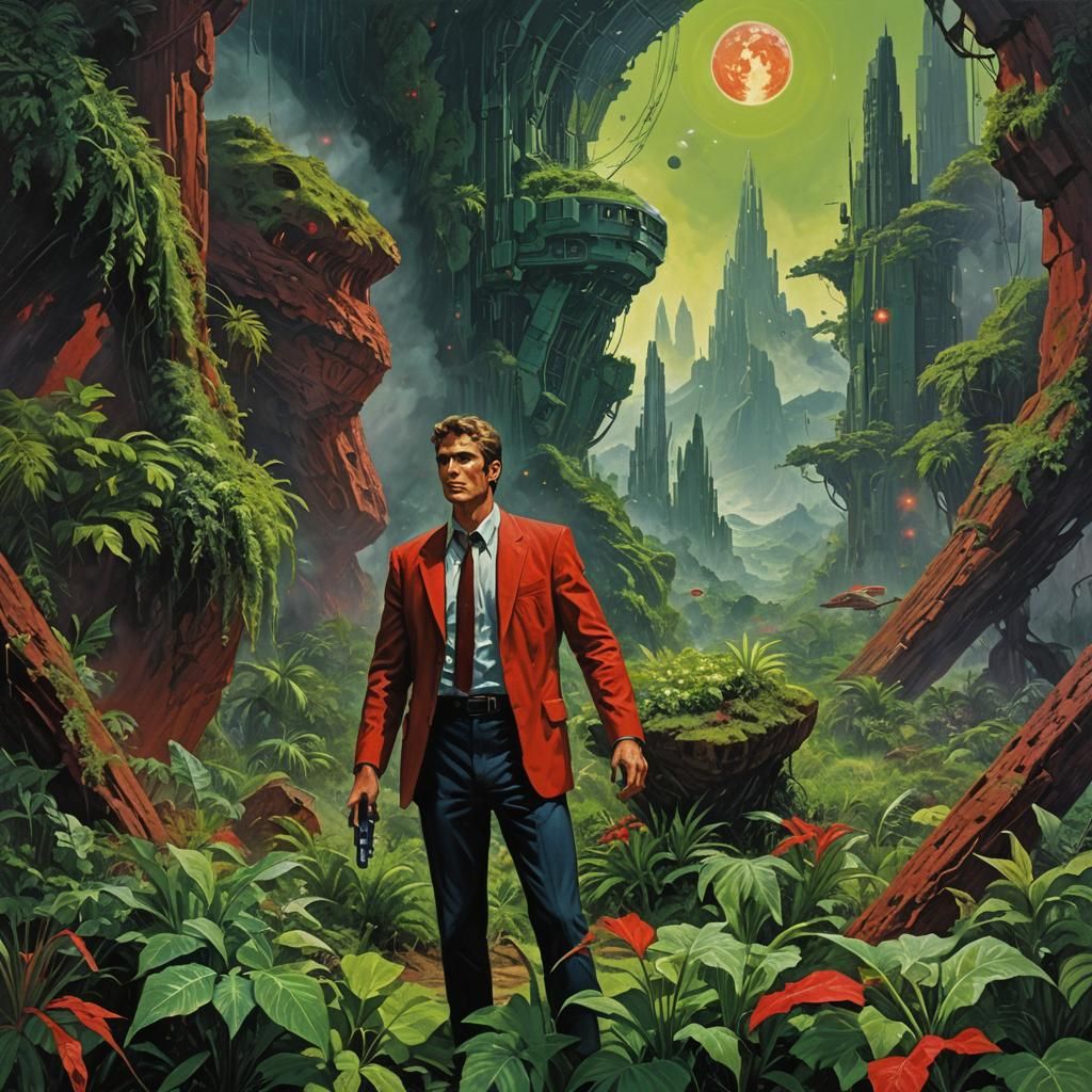 hero in a red jacket