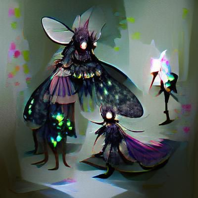 Dark moths
