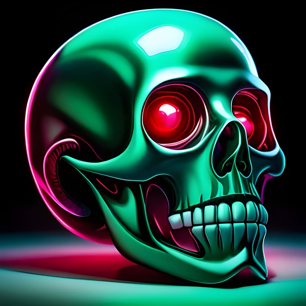 perfect emerald glass  skull  ,bloody ruby eye,emerald glowi...