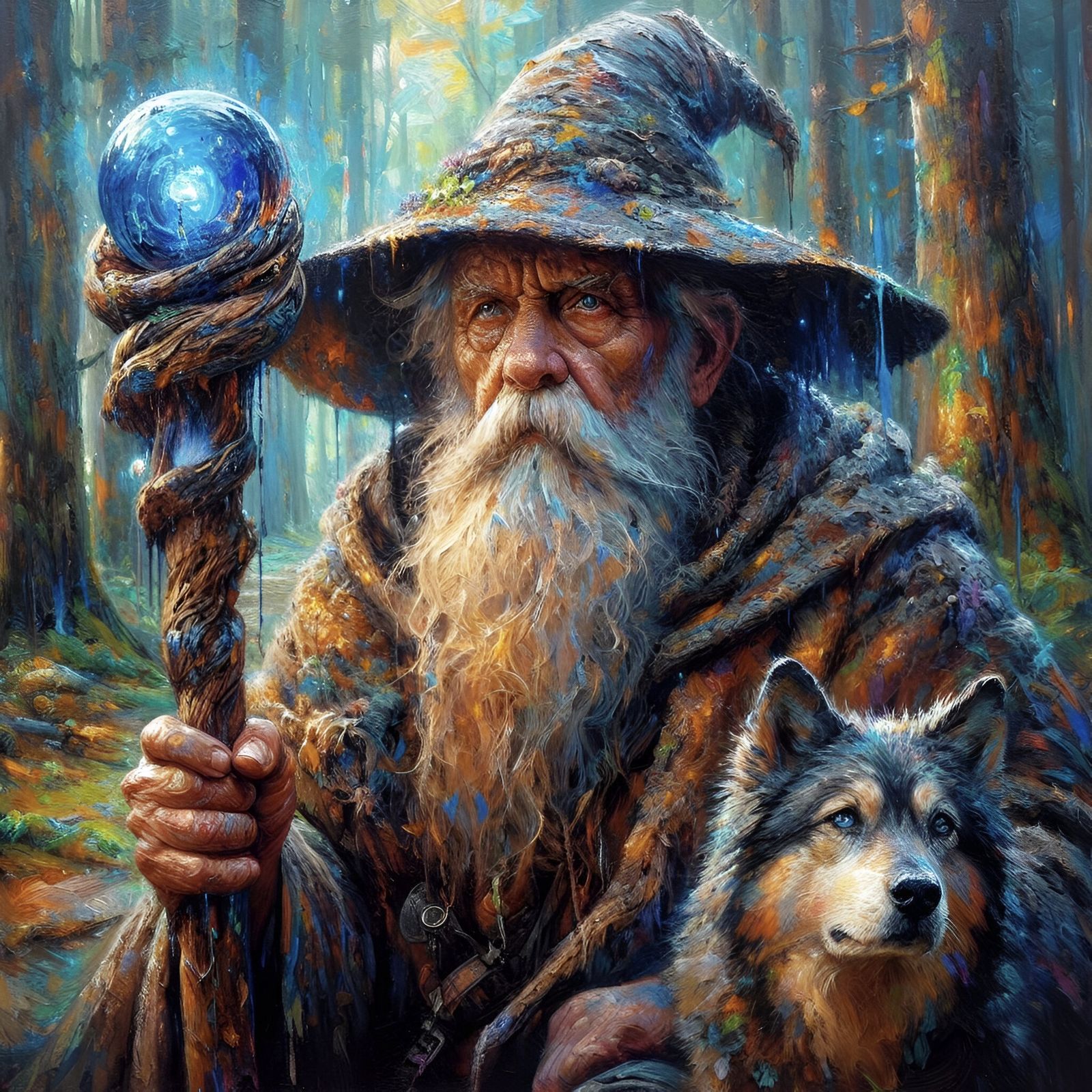 The old wise wizard - AI Generated Artwork - NightCafe Creator