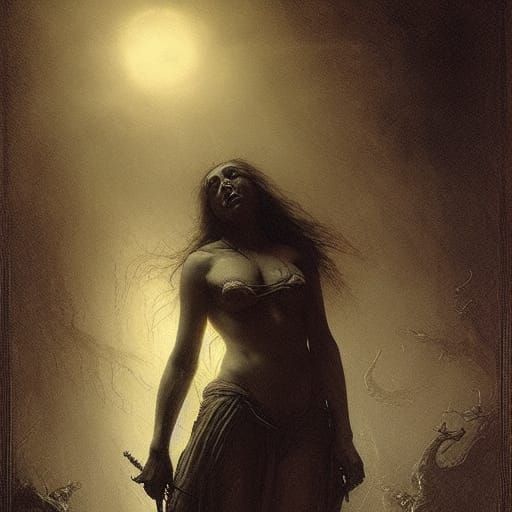 The witching hour horror Gustave Doré Greg Rutkowski