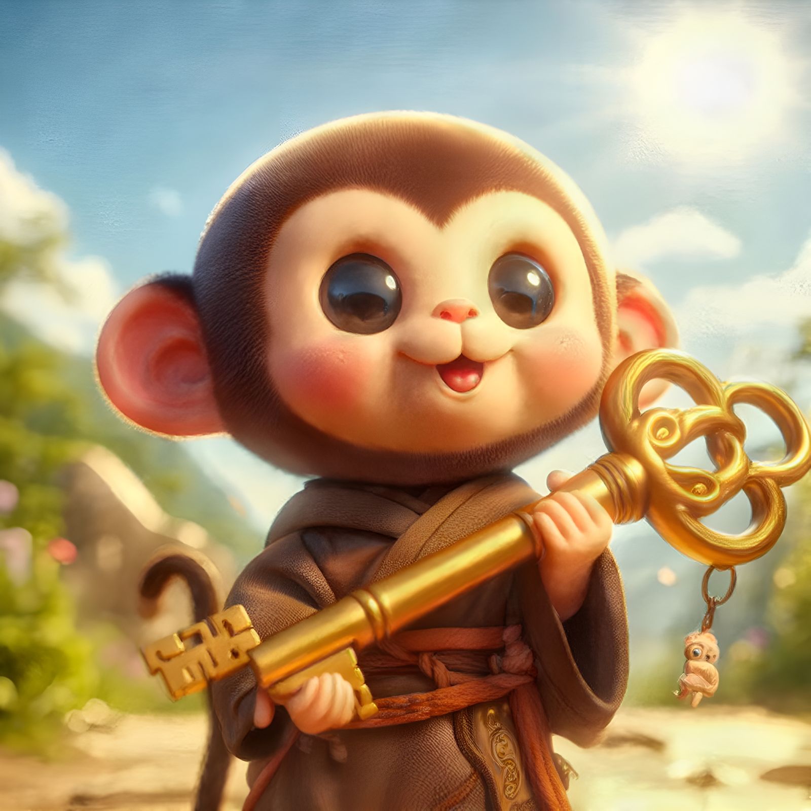 Monkey Monk Key (D3)