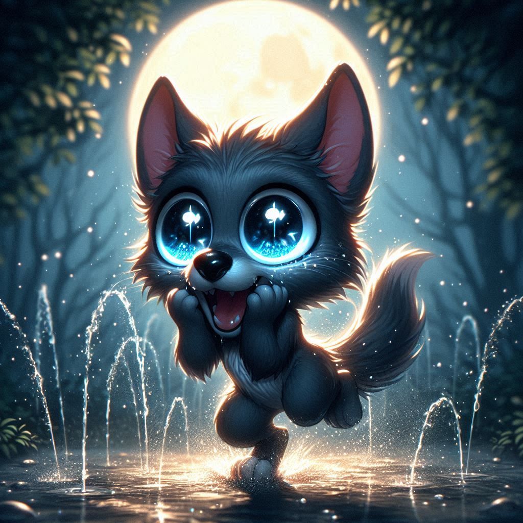 Wolffish Sprinkler Fun