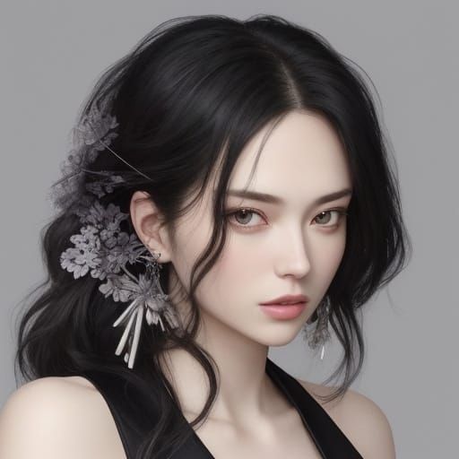 Ethereal Celestial Goddess in Vibrant Colors