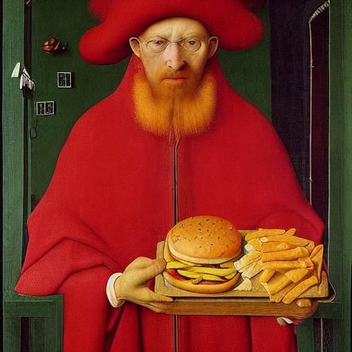 Oh, you old marabout, why did you eat fast food? 
By Jan van...