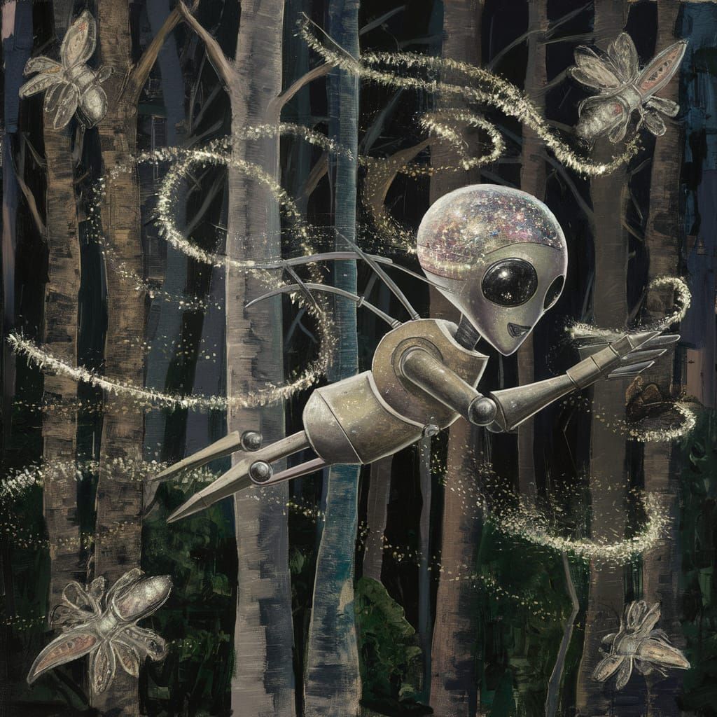 Robot and the Fireflies 2