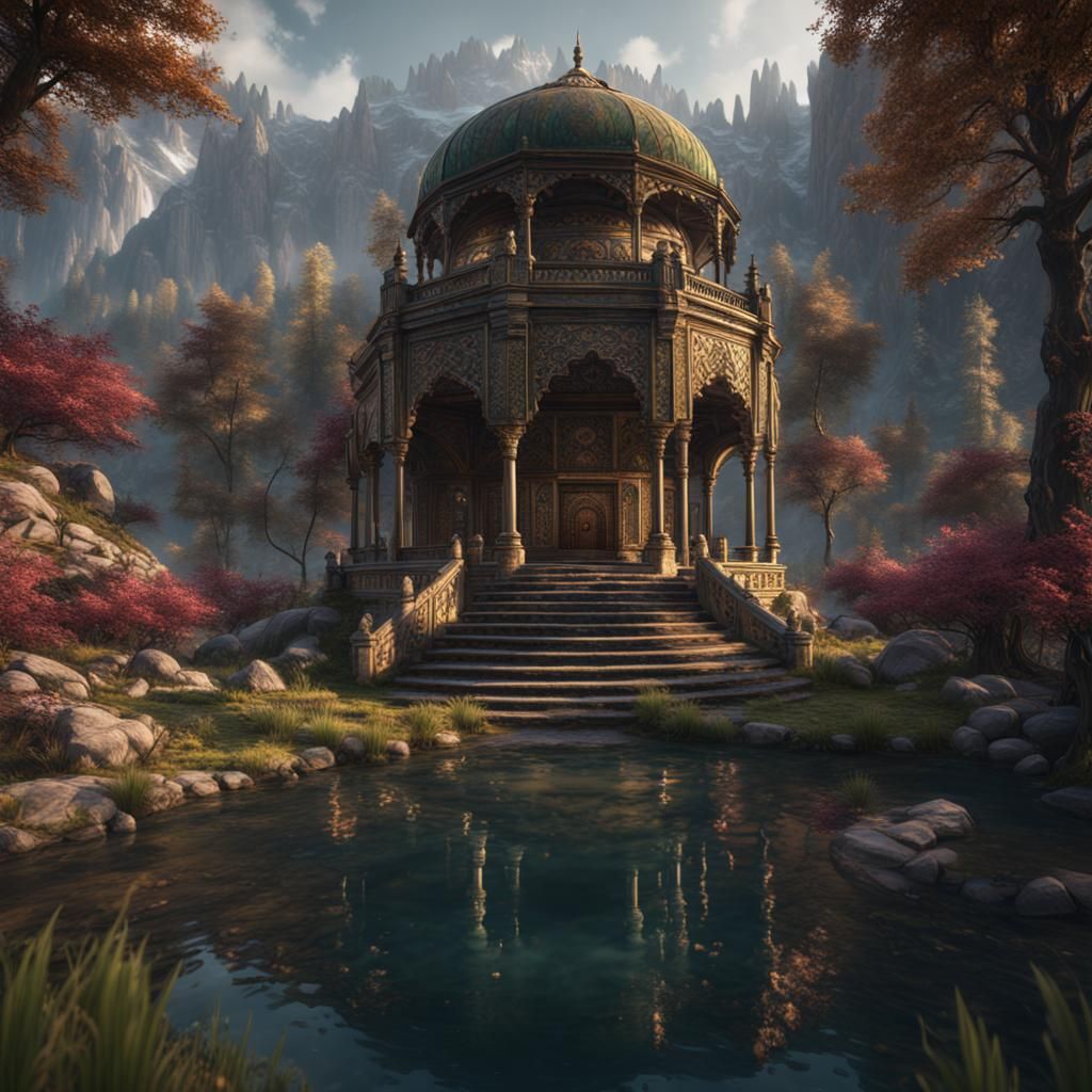 kothair spring kashmir ancient round shaped