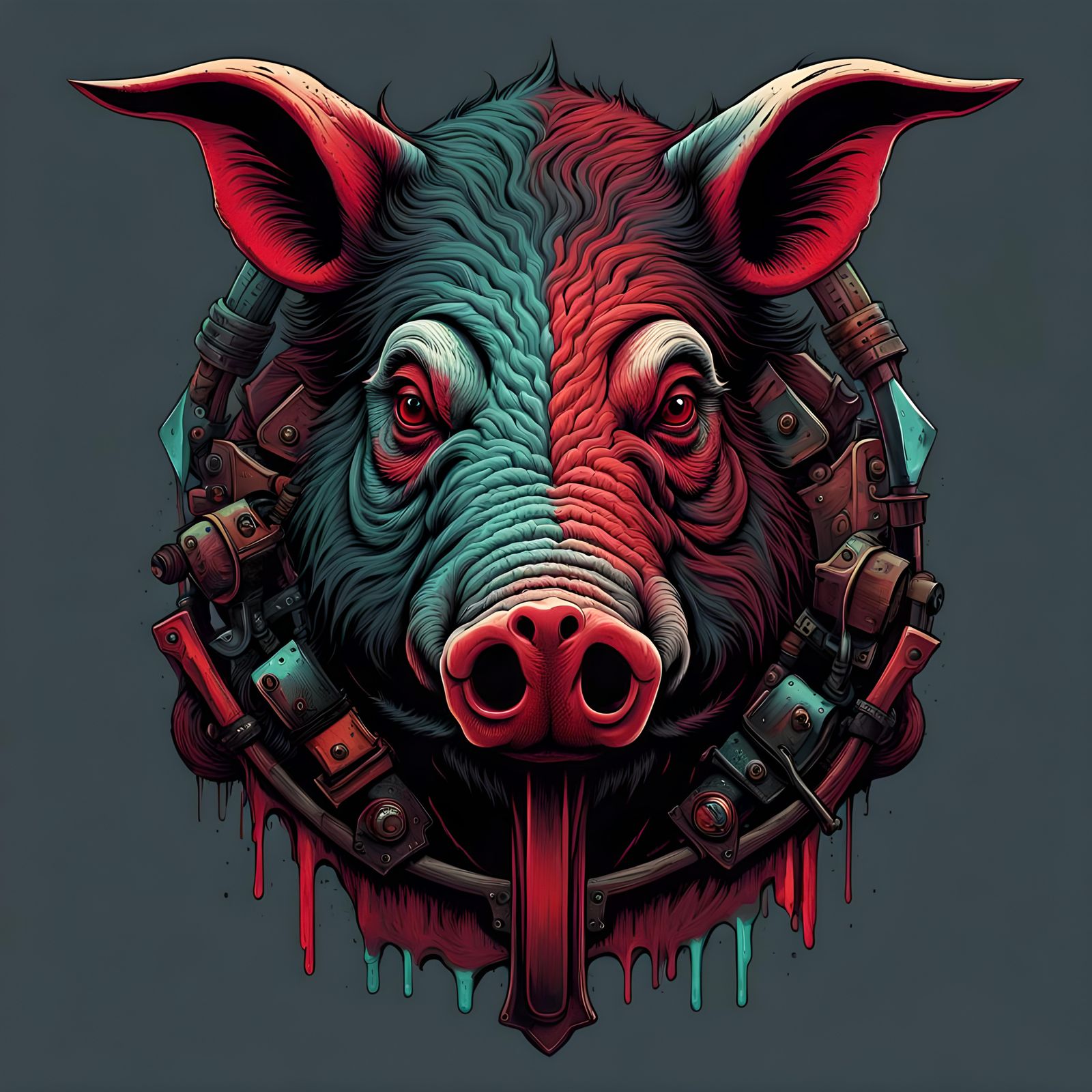 gore hog - AI Generated Artwork - NightCafe Creator