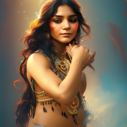 yang Vanessa Hudgens indian look