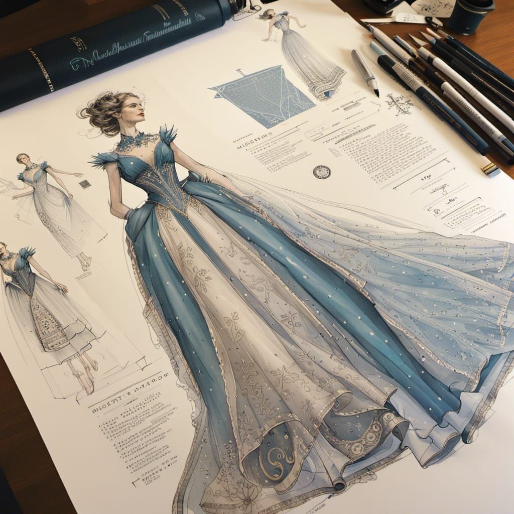 Princess dress hotsell design sketches