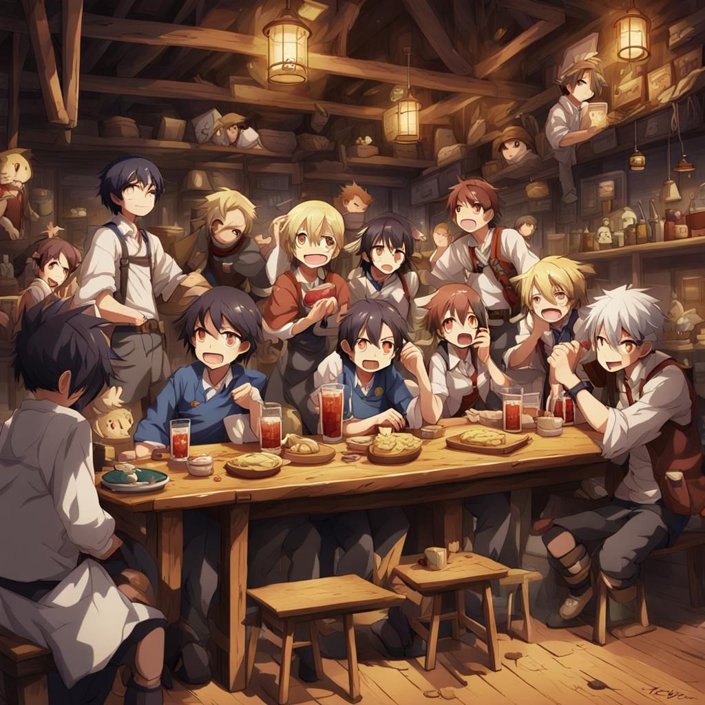 a very noisy tavern