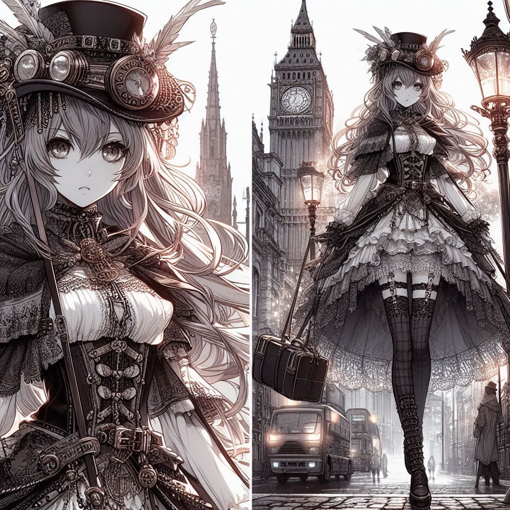 gothic steampunk dress