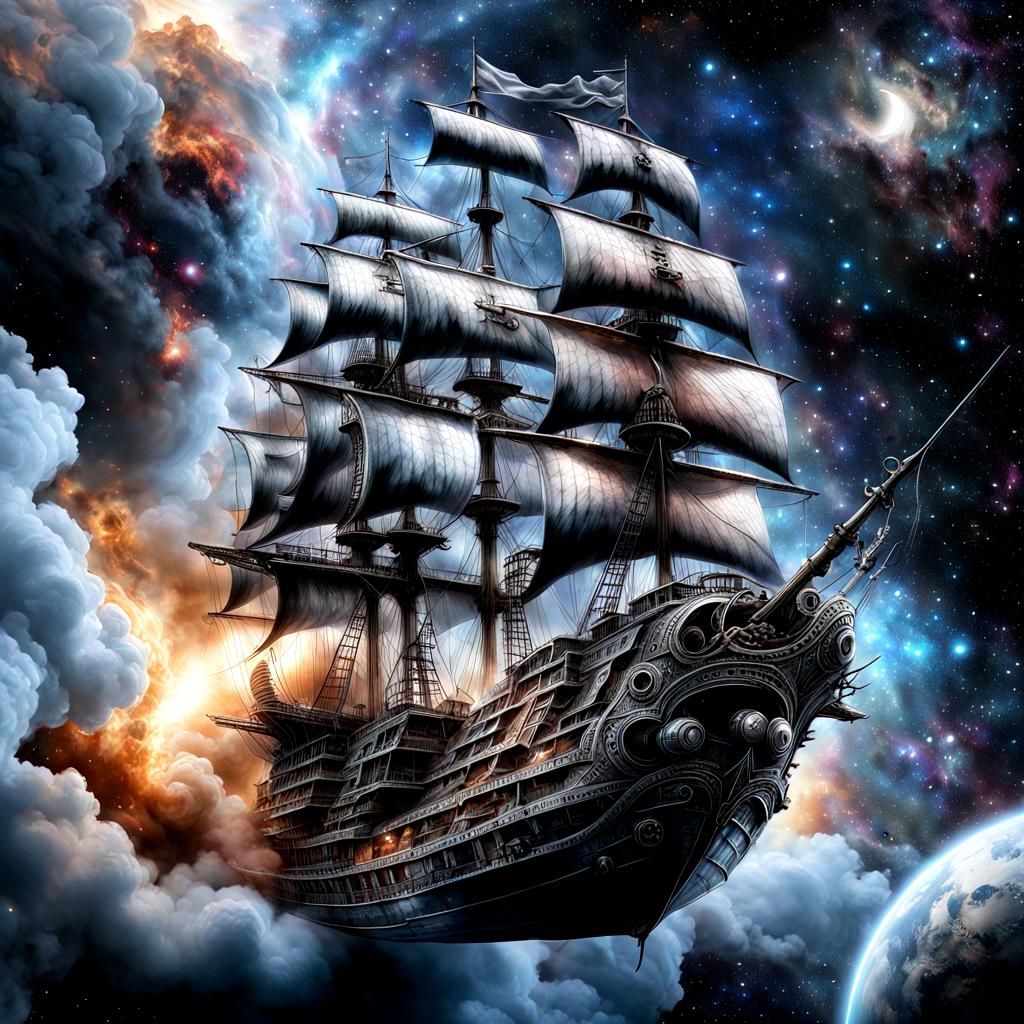 Pirate Ship in Space