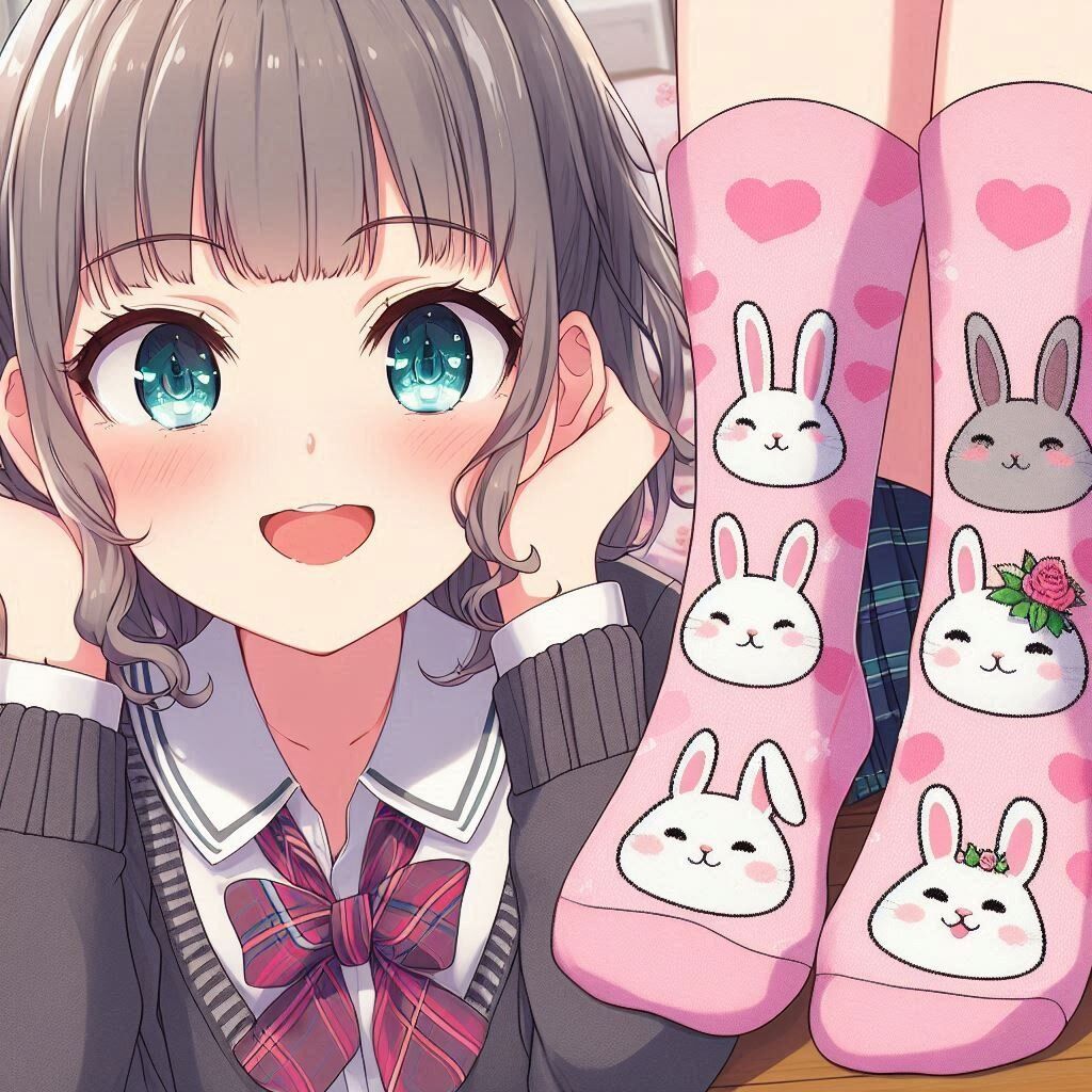 Rabbit themed socks