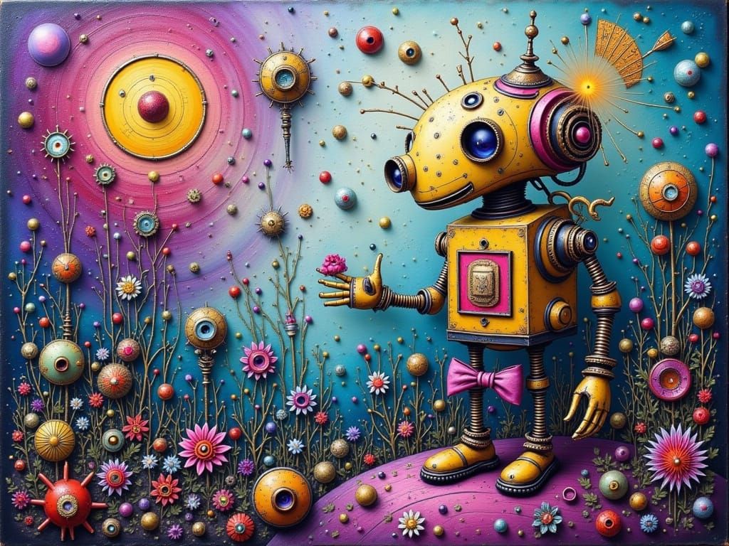 quirky robot  by @Sasha