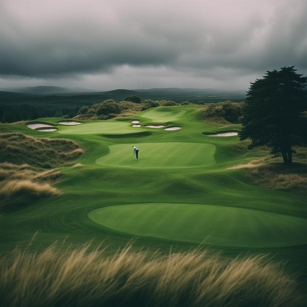 Rain on the Irish golf course