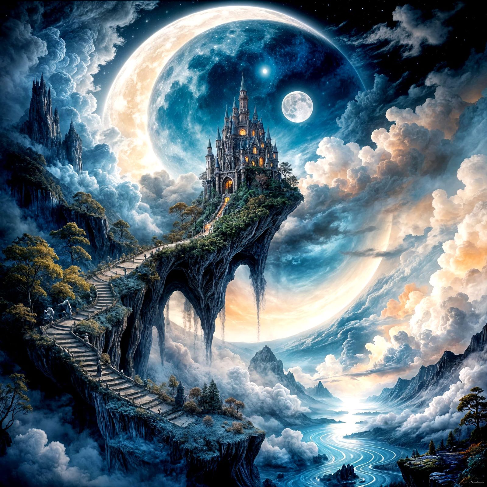 Castle in the Sky  by @Bellemia