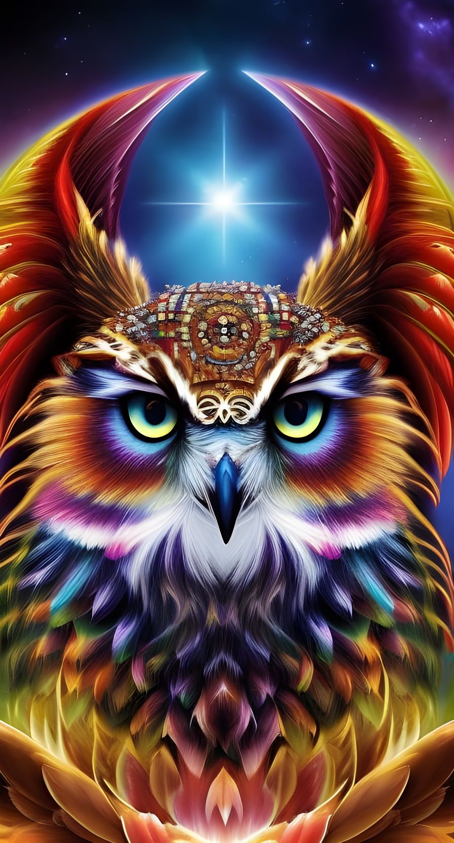 The owl god - AI Generated Artwork - NightCafe Creator