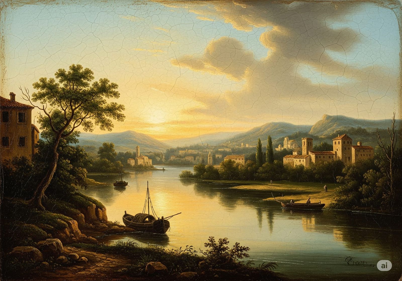 Paesaggio stile Canaletto