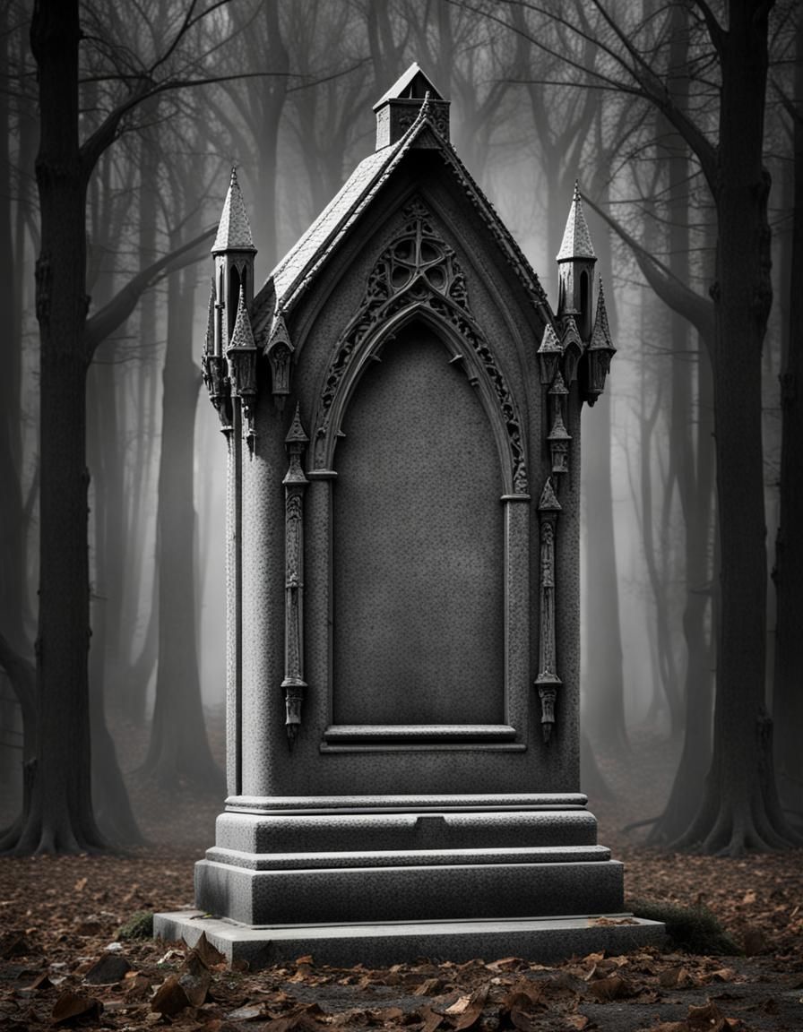 gothic tombstone - AI Generated Artwork - NightCafe Creator