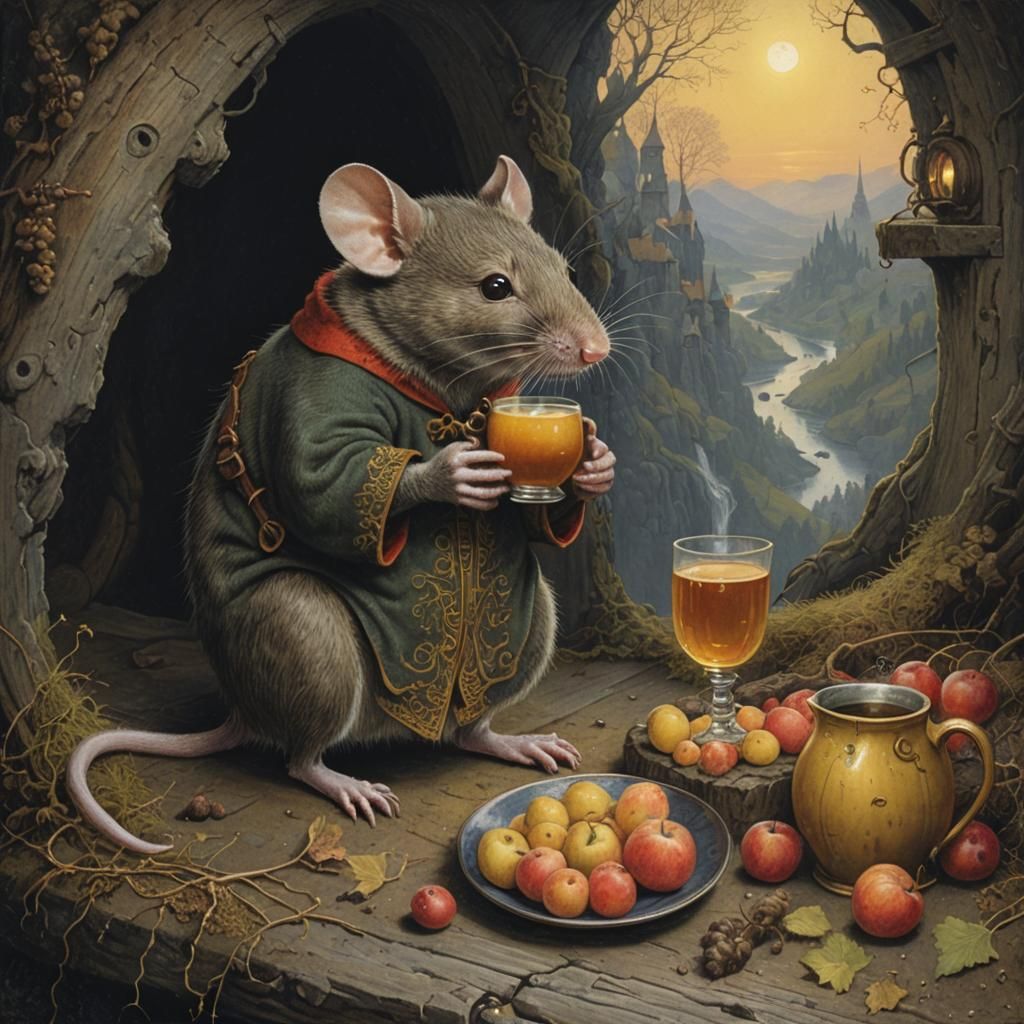 Medieval mouse  by @Kunstner001