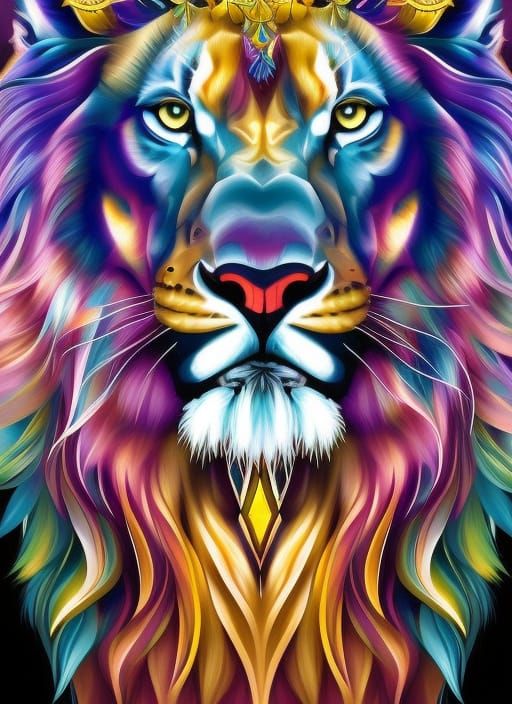 Badass lion