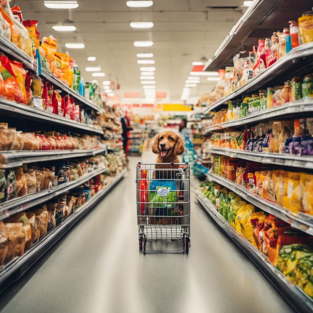 animals in supermarket