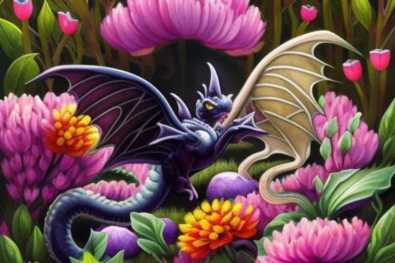 Very fierce baby dragon