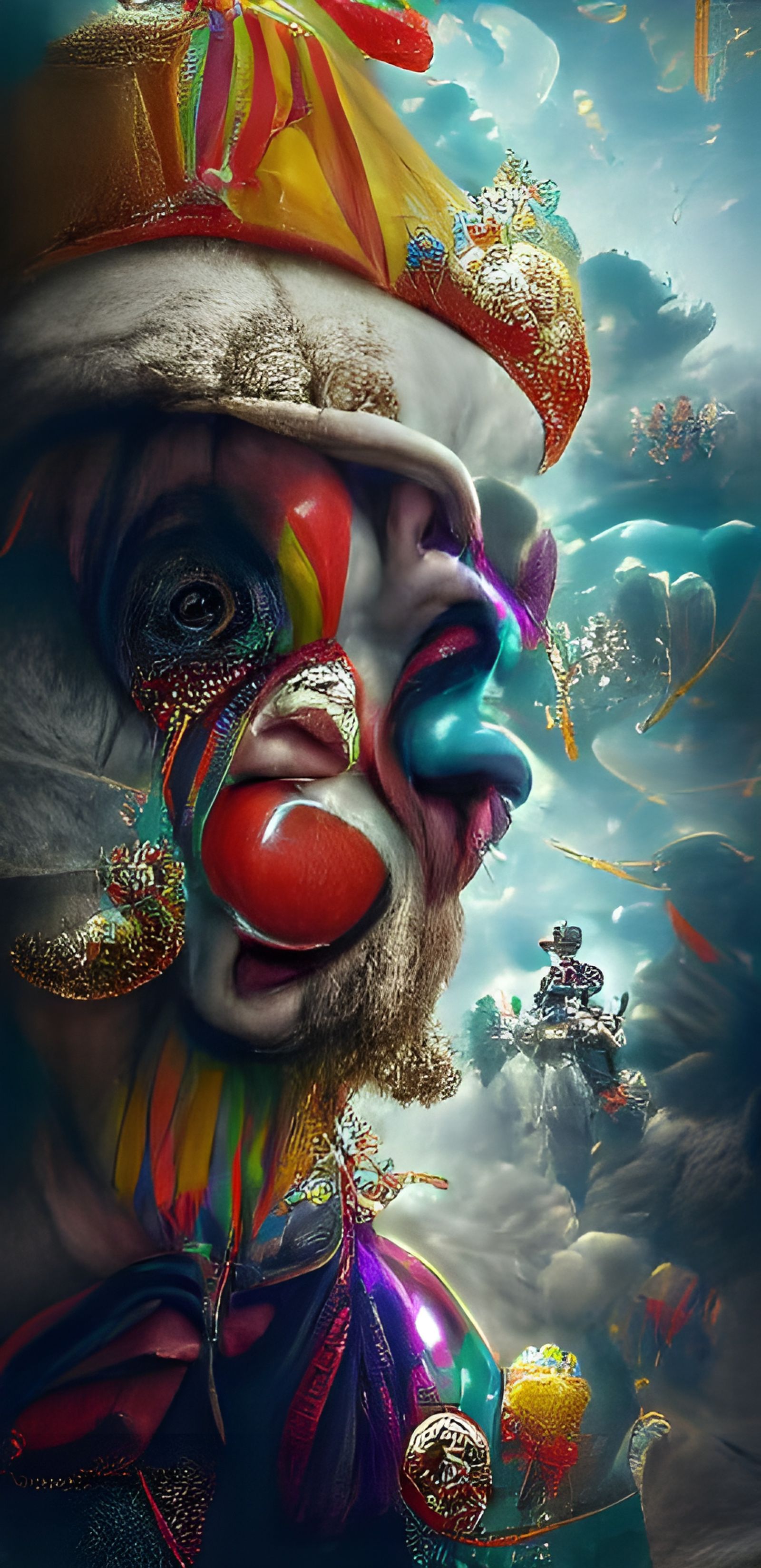 The Aalborg 2022 Carnival clown.