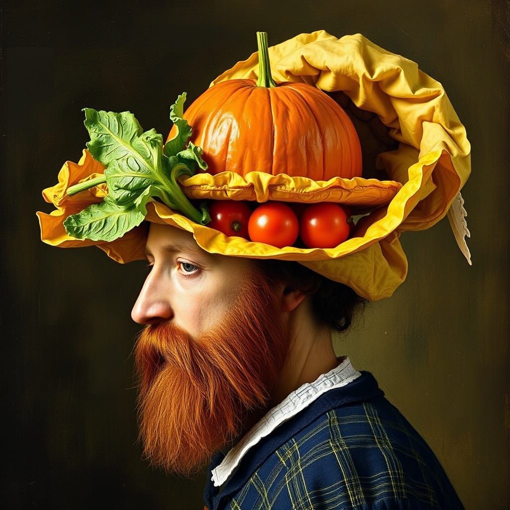 Hats made from lunch 
Hats Made From Unusual Materials by Paul Gauguin and Rembrandt  by @SamsonVampire