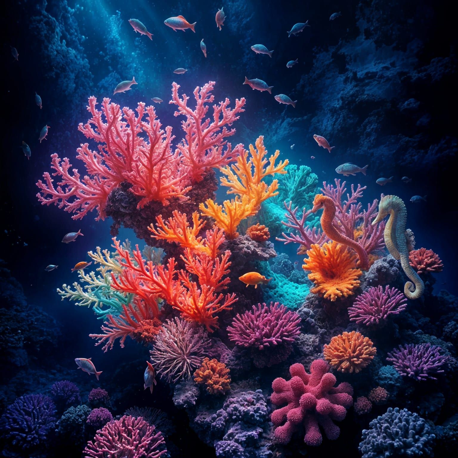 The light of the deep blue  by @Beautiful Chaos