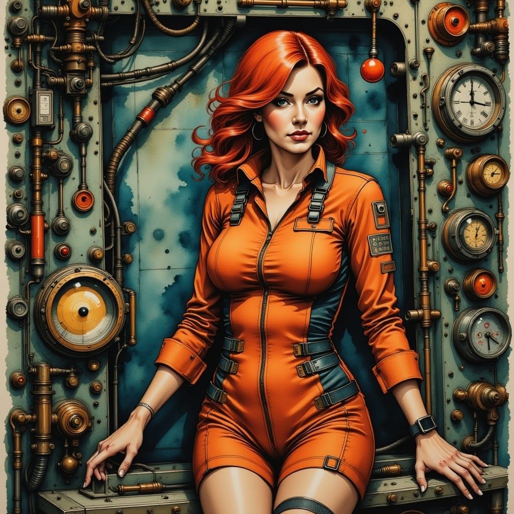 In a space vessel
<lora:Caffeine Fuelled II:1.0>