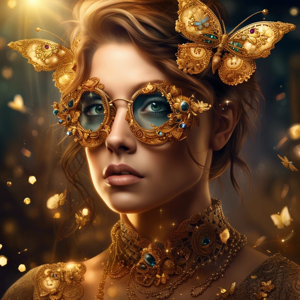 Glasses of Au  by @Cahlyn2230 