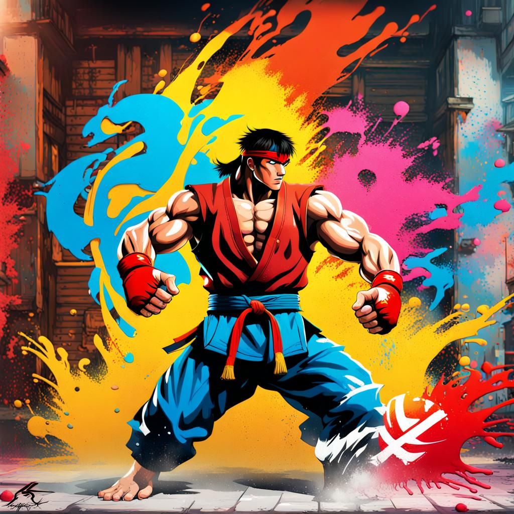 Street Fighter: Ryu - AI Generated Artwork - NightCafe Creator