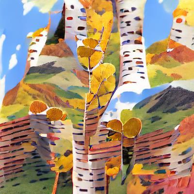 Aspen trees in fall