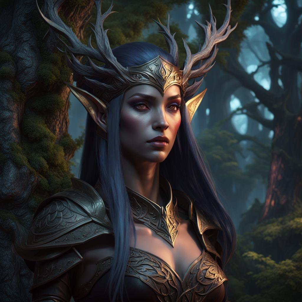 Dark elf  by @Hogweed