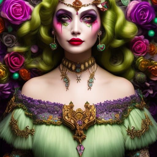 Halloween Candy Queen AI Generated Artwork NightCafe Creator