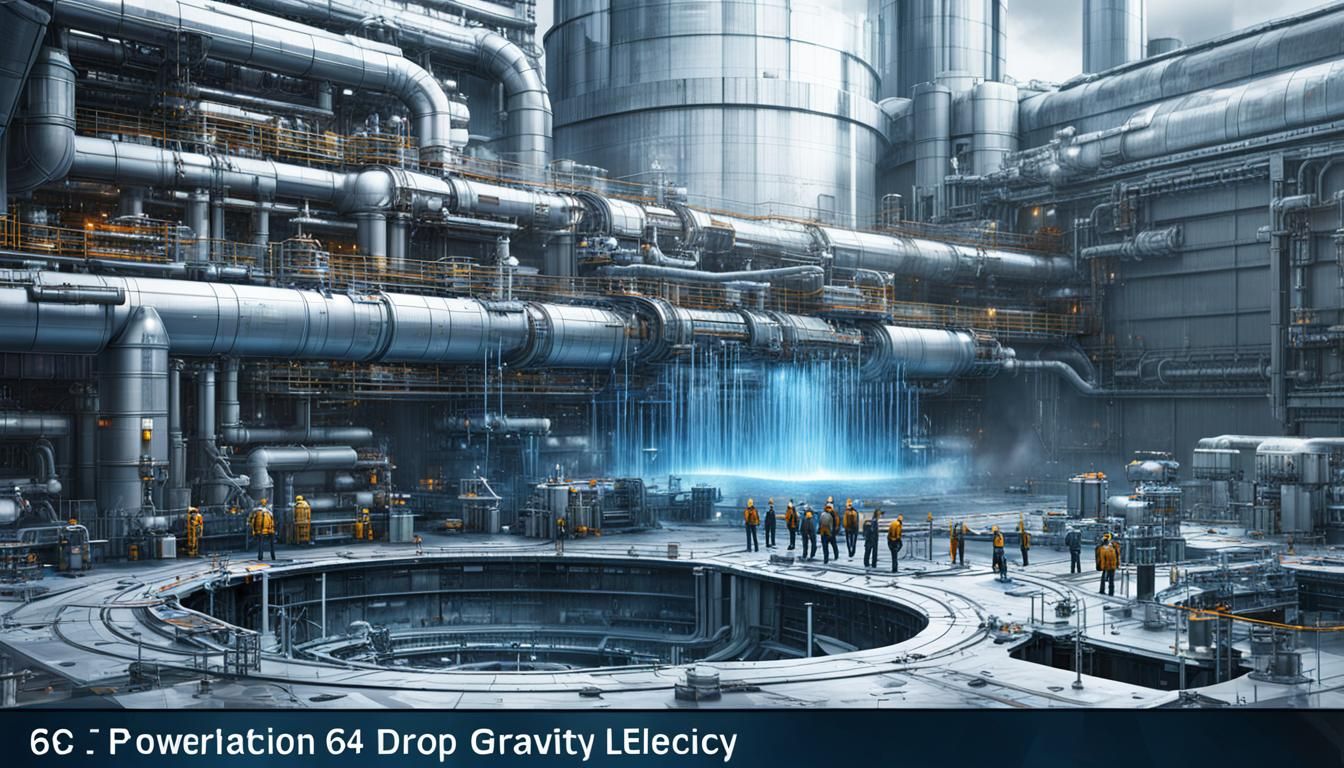 mercury fall drops liquid using gravity used to make an powe...