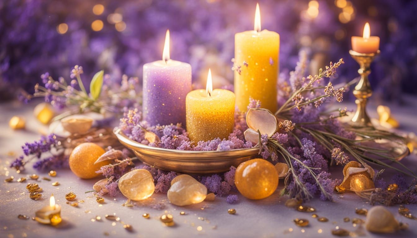 Sunflower and lavender  by @Nancy Soul