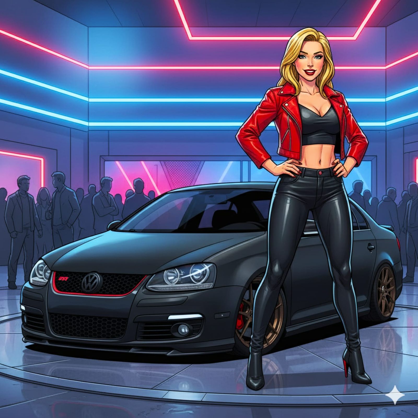 Shauna Shows the Volkswagen Jetta (Mk 5) Stealth GLI Concept...