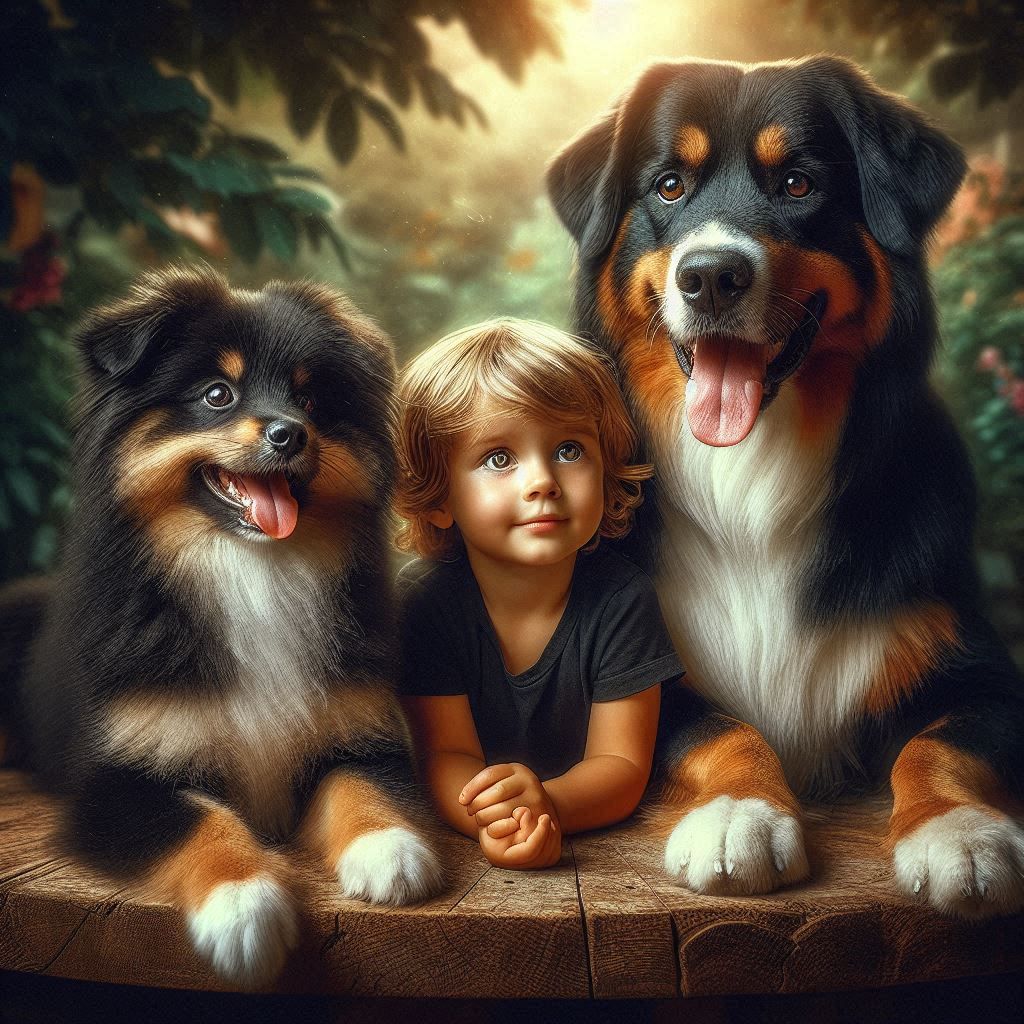 Portrait with pets