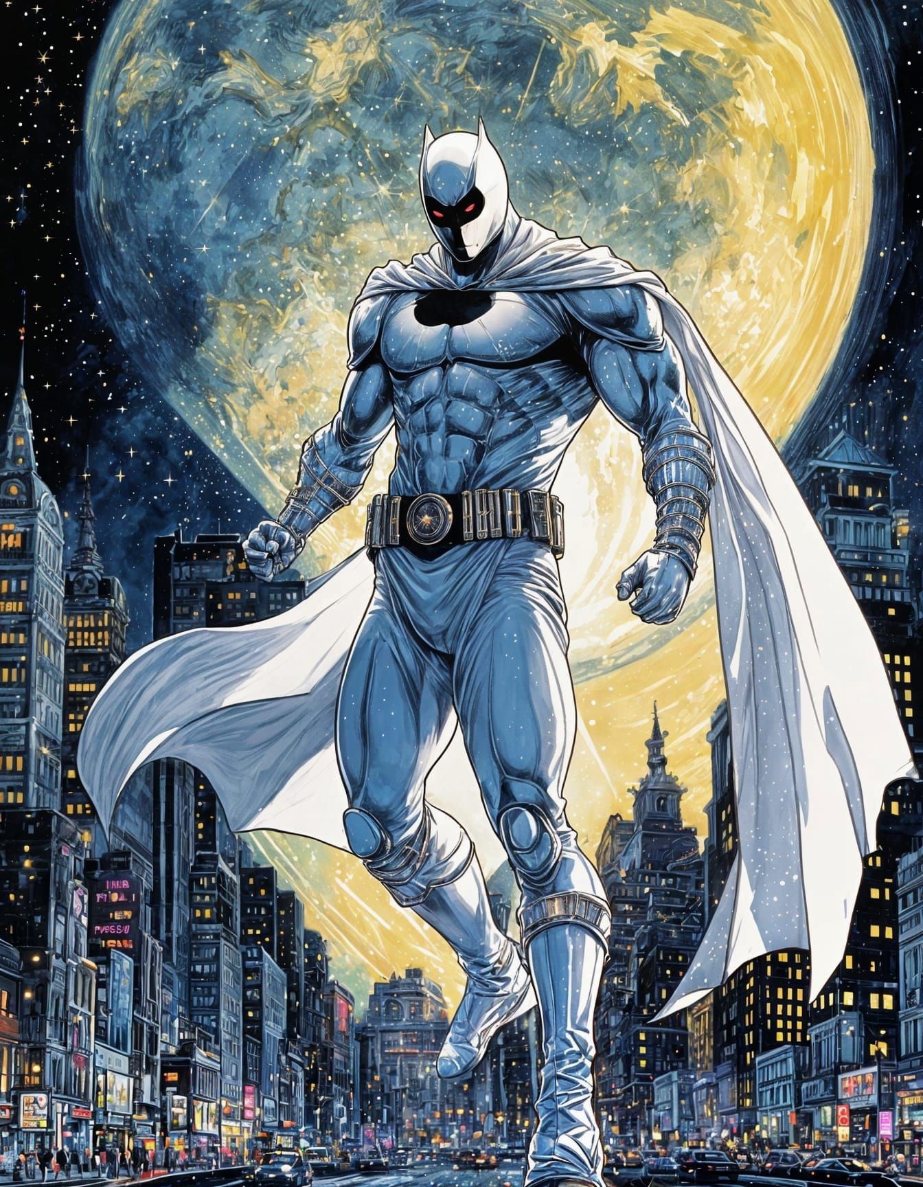 Moon Knight  by @Noob Painter 