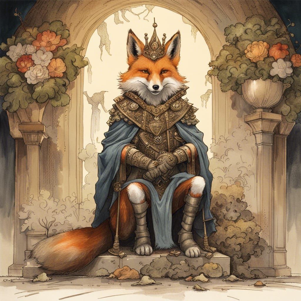 the fox king - AI Generated Artwork - NightCafe Creator