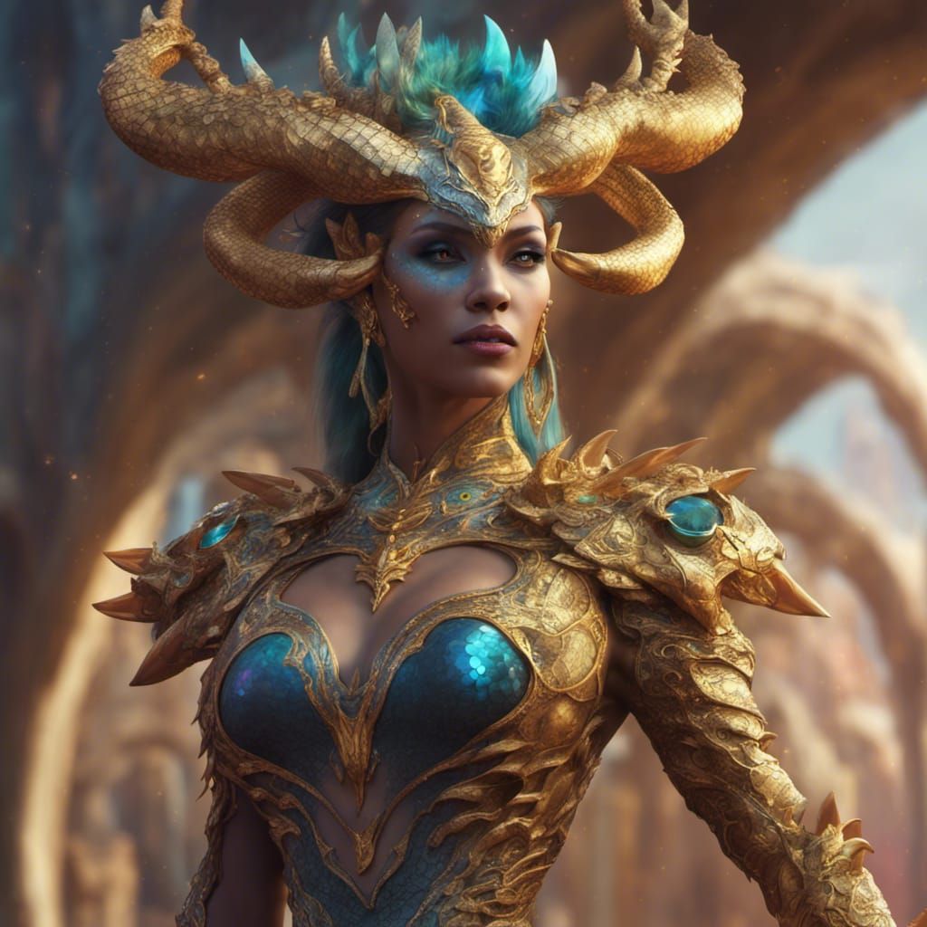 Dragon Queen  by @Quandrius