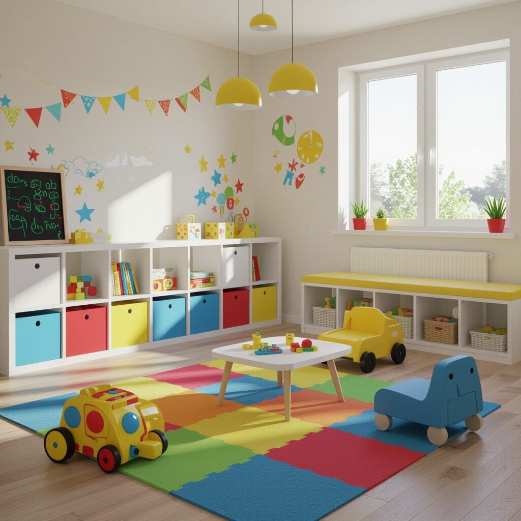 Colorful Candy-Themed Children's Room