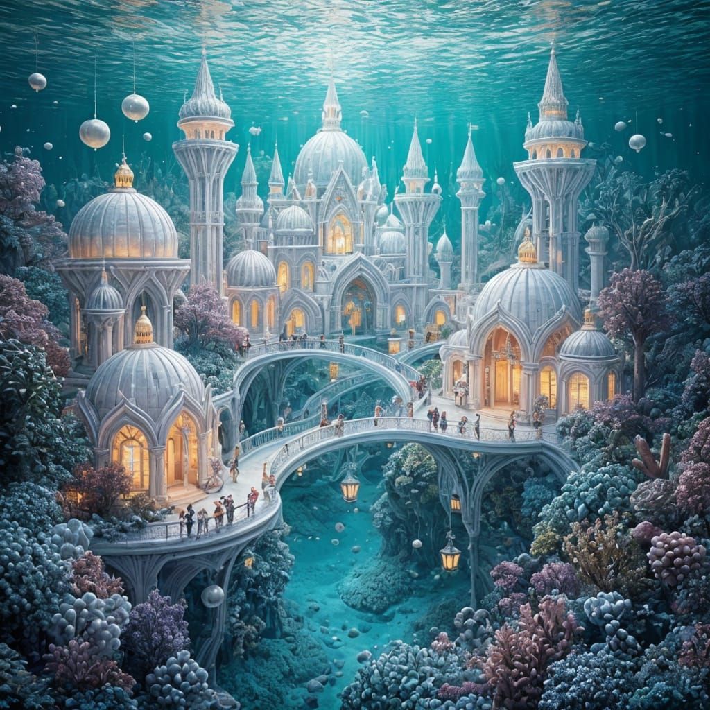 Luminous Pearl Underwater City of Coral