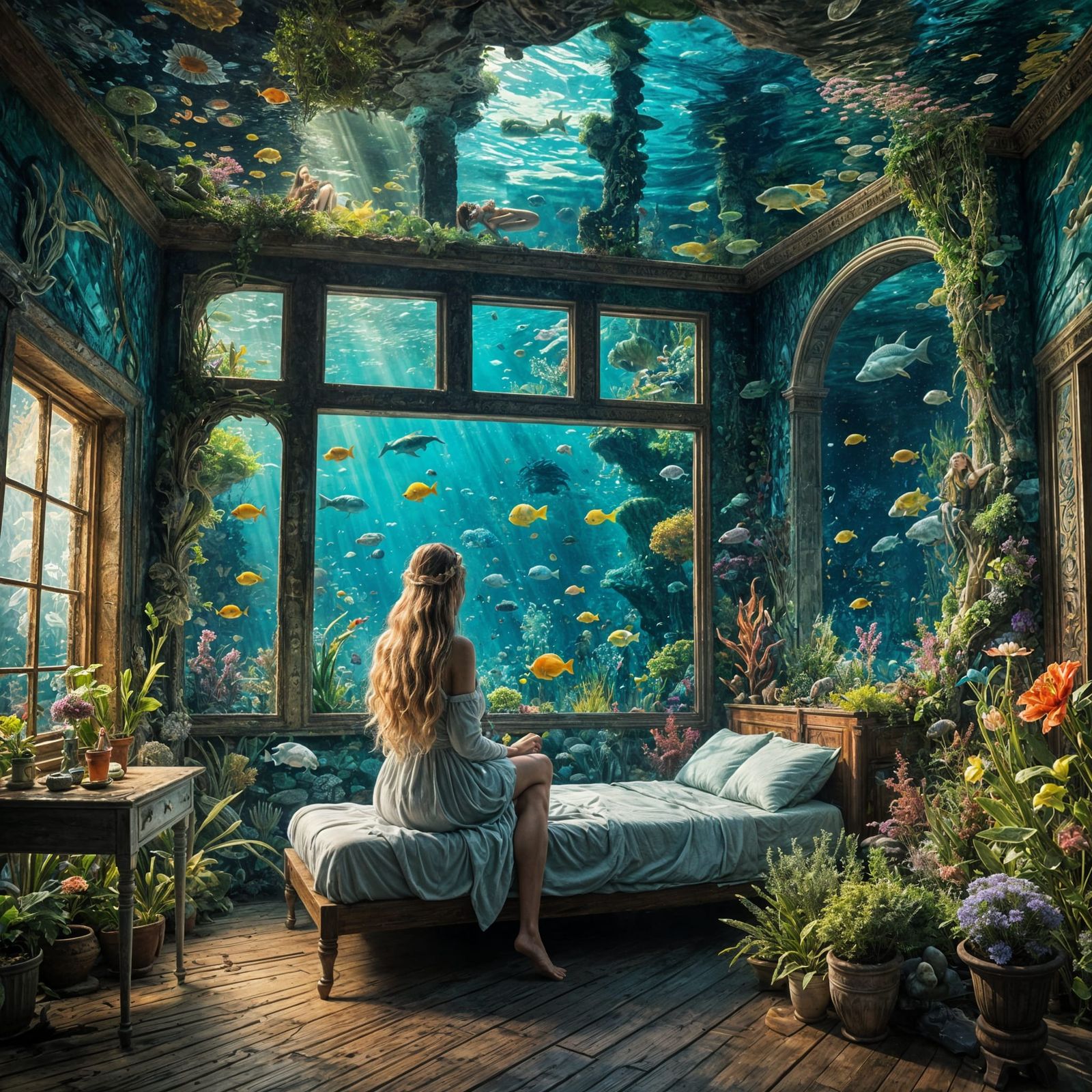 the underwater room  by @Sakata Gintoki