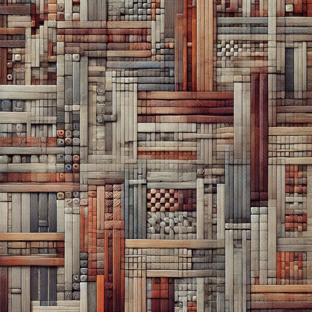 Abstract Textile-Inspired Grid