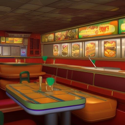 2000s diner - AI Generated Artwork - NightCafe Creator