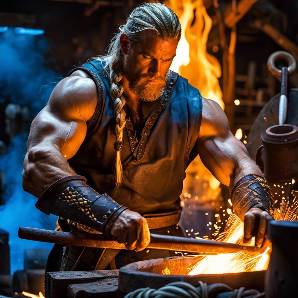 Viking blacksmith 2  by @kagemusha